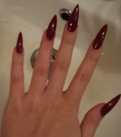 Dark Red Nails, Red Nail, Dream Nails, Pretty Acrylic Nails, Best Acrylic Nails