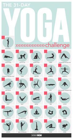 the 31 day yoga challenge poster