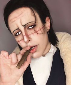 Sir Crocodile from One Piece cosplayed by Bruccellati ~.~ Aesthetic Songs, Character Aesthetic, One Piece Anime, Halloween Makeup, Halloween Face Makeup