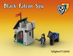 the black falcon spy lego set is shown