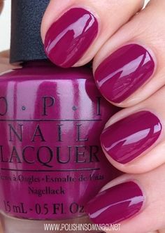 OPI- Get Cherried Away. Unghie Sfumate, Purple Nail, Polish Colors, Colorful Nail Designs, I Love Nails, Opi Nails, Fancy Nails, Nail Polish Colors, Gorgeous Nails