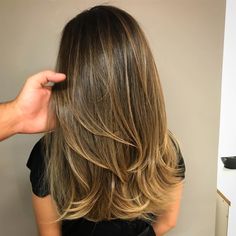 Honey Brown Hair, Brown Hair Looks, Brown Hair Inspo, Brunette Hair With Highlights, Brunette Balayage Hair, Brown Hair Balayage, Haircuts Straight Hair, Hair Shades