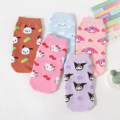 Cute Printed Socks Kids Socks, Kids And Parenting, Cinnamon, Hello Kitty, Stockings