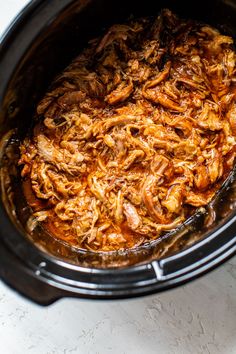 the food is cooked in the slow cooker