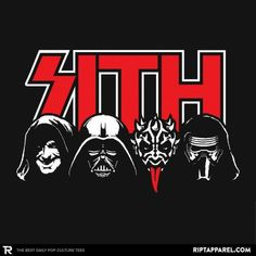 three star wars characters with the word,'4th'in red and white on a black background