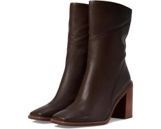 Women's Franco Sarto Stevie Boots With Stacked Heel And Square Toe For Fall, Fall Mid-calf Boots With Padded Heel And Square Toe, Fall Boots With Stacked Heel And Square Toe, Fall Mid-calf Boots With Stacked Heel And Square Toe, Casual Heeled Boots With Stacked Heel And Square Toe, Spring Mid-calf Boots With Stacked Heel And Square Toe, Brown Boots With Sculpted Heel For Spring, Merrell Hiking Boots, 90s Boots