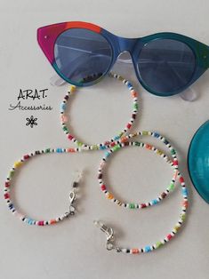 Indie Glasses, Sunglass Chain, Beaded Lanyards