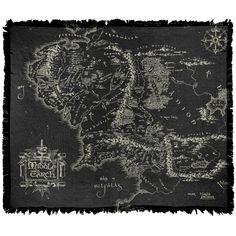 PRICES MAY VARY. THE LORD OF THE RINGS BLACK MAP OF MIDDLE EARTH WOVEN THROW BLANKET 50" x 60": Our woven throw blanket with fringed trim features a fabric weight of 530gsm and offers endless warmth and comfort. The ideal gift for the fan in your life, our cozy all-season blanket is generously sized, making it perfect for beds and couches, wall decor, or use while travelling. SHRINK and FADE RESISTANT: This comfy blanket is crafted from 60% polyester and 40% cotton. Fade and stain resistant, thi Lord Of The Rings Blanket, Map Of Middle Earth, Middle Earth Map, Fringe Throw Blanket, Comfy Blanket, Fringe Throw, Cuddling On The Couch, Rings Black, Comfy Blankets