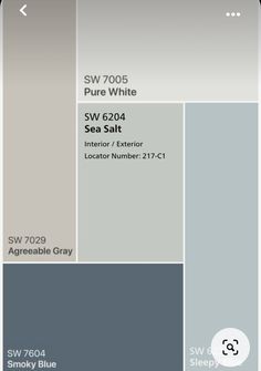 an image of the interior paint color scheme in shades of gray, white and grey