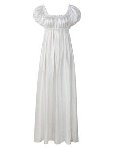 PRICES MAY VARY. Nice and elegant gown perfect for regency era costume or dress up party Quality Polyester Taffeta The neckline is elasticized and can be pulled low off the shoulders and the empire waistline is also elastic Made with taffeta satin Item: Regency Dress Empire Waist Ball Gown Jane Austen 
 Nice and elegant gown perfect for regency era costume or dress up party. 
 Made with taffeta satin. 
 The neckline is elasticized and can be pulled low off the shoulders and the empire waistline Regency Maternity Dress, Empire Waist Ball Gown, Regency Outfits, Jane Austen Clothing, 1800 Dresses, Regency Ball Gown, 1840s Dress, Regency Era Dress, Mennonite Dress