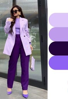 Purple Pants Outfit, Color Knowledge, Outfit Primavera