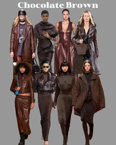 Theatre Outfit, Hairstyles Balayage, 2025 Trends, Fall Trends Outfits, Color Trends Fashion, Deep Autumn, Fashion Forecasting, Winter Capsule, Brown Outfit