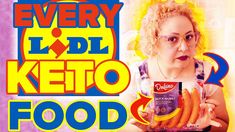 a woman holding up a bag of keto food in front of her face with the words every i did keto food on it