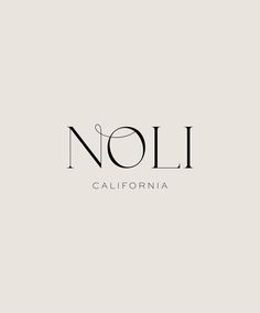 the logo for noli california