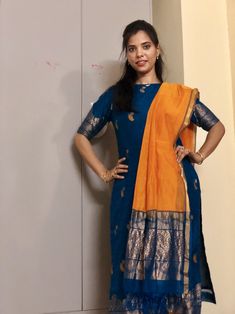 Latest Chudidhar Designs, Pattu Chudidhar Designs, Pattu Kurti Designs, Panjabi Dress, Salwar Neck Designs, Simple Kurta, Simple Frock Design, Simple Saree Designs