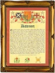 an ornate frame with the words o'toole written in english and irish letters