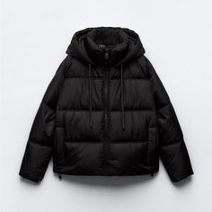 Zara Puffer Jacket Outfit, Black Puffer Jacket Women, Zara Winter Jacket, Zara Winter Coat, Zara Puffer Jacket, Zara Fashion Outfits, Zara Puffer, Zara Store, Zara Fall