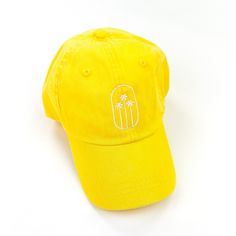 • Curved Brim, adjustable velcro closure • Recommended for children 1-5 years old • Signature Little Mama Shirt Shop® design Adjustable Yellow Dad Hat Visor, Yellow Adjustable Visor Dad Hat, Yellow Dad Hat For Summer, Yellow Dad Hat Baseball Cap For Summer, Adjustable Yellow Sun Cap, Adjustable Yellow Hat, Yellow Adjustable Visor Snapback Hat, Yellow Adjustable Dad Hat For Spring, Adjustable Yellow Cotton Hat