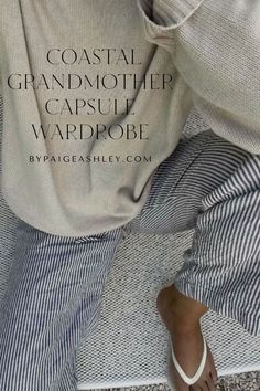 Find the perfect items for your coastal grandmother capsule wardrobe. Coastal Outfits, Grandma Clothes, Capsule Wardrobe Essentials, Travel Capsule