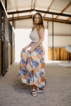 Expertly crafted for versatility and style, the Slyvie Dress/Skirt features a unique denim patchwork design that adds a touch of color to any summer outfit. With a convertible design, this piece can be worn as a smocked maxi skirt or a smocked tube dress. Lined for comfort and durability. Haylee is wearing size small paired with The Hummingbird Tank Summer Tank, Summer Tank Tops, Denim Patchwork, Curvy Dress, Tube Dress, White Tank, Patchwork Designs, Stripes Design, Sweater Top