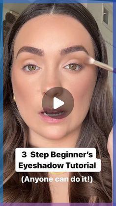 3 Colour Eyeshadow, How To Apply Eyeshadow For Beginners Natural Hooded Eyes, Applying Eyeshadow Step By Step, Hood Eye Makeup Tutorial, 3 Step Eyeshadow, How To Apply Eye Makeup For Beginners, Beginners Make Up Tutorials Step By Step, Make Up Step By Step Eyes, Ombre Eyeshadow Tutorial