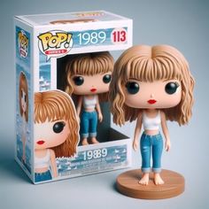 two pop vinyl dolls in a box with the same image as it appears to have been taken apart