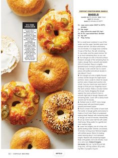 an article about baked goods is featured in the magazine, which features several doughnuts