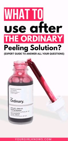 what to use after The Ordinary peeling solution The Ordinary Chemical Peel, Anti Aging Skincare Routine, Facial Peel, Skin Nails