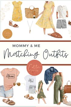 Mommy And Me Matching Outfits, Cottage Farmhouse Decor, Match Outfits, Cotton Stems, Diy Tips And Tricks, Farmhouse Decor Diy, Coordinating Outfits, Single Moms, Family Picture Outfits