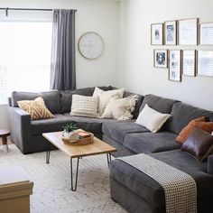 the living room is clean and ready for us to use in its new owner's home