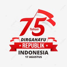 the 75th anniversary logo for indonesia's national football team, which has been designed by