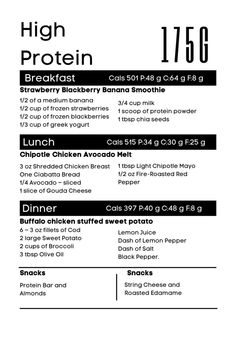 High Protein Meal Plan 2000 Calories, 175g Protein Meal Plan, Shredding Meal Plan For Women, High Protein 2000 Calorie Diet, 2000 Calorie Meal Plan For Women High Protein, 150 G Protein Meal Plan, 175 Grams Of Protein, High Protein Diet Before And After, 130g Protein Meal Plan