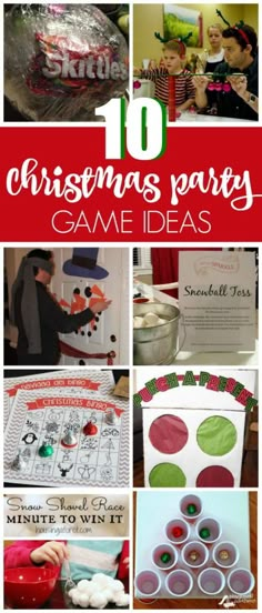 the top ten christmas party game ideas for kids to play in their home or office