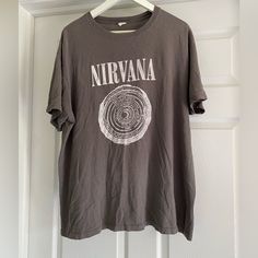 Vintage 2003 Anvil Nirvana T-Shirt In A Size Xl. In Good Preowned Condition. No Rips Or Stains. From A Clean Smoke And Pet Free Home. Nirvana Tshirt, Shirts Vintage, Nirvana, Tee Shirts, Mens Shirts, Man Shop, T-shirt, Pet, T Shirt