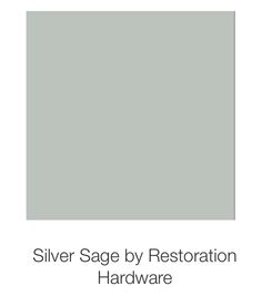 the silver sage by restoration hardware color swatch is shown in shades of gray and white