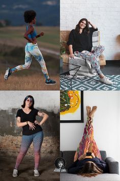 Amazing abstract legging patterns for your yoga pants! Shop from the arist Alexis Luna on society6.com/alexisluna Get yourself some unique leggings! Legging Designs, Small Businesses