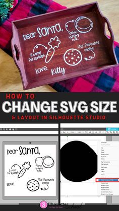 how to change svg size and layout in silhouette studio