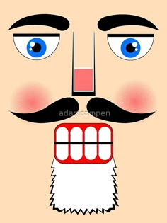 an image of a face with a mustache