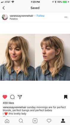 Cute Shoulder Length Haircuts, Perfect Blonde, Shoulder Length Hair Cuts, Girl Haircuts, Penteado Cabelo Curto, Hair Brown, Haircuts With Bangs, Grunge Hair