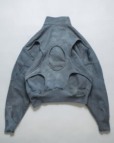 Deconstructed Streetwear, Faded Distressed Outerwear For Streetwear, Futuristic Hoodie, Deconstructed Hoodie, Avant-garde Oversized Outerwear For Streetwear, Avant-garde Fall Streetwear Outerwear, Alien Hoodie, Reworked Clothes, Creative Textiles