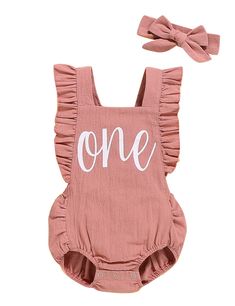 One Year Old Outfits, Baby Girl First Birthday Outfit, Girl First Birthday Outfit, Birthday Romper, Cream Outfit, Birthday Bodysuit, Old Outfits