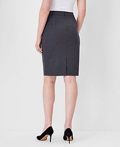 Elevate your professional wardrobe with the Ann Taylor Seamed Pencil Skirt in Seasonless Stretch. This skirt is meticulously crafted to offer a streamlined, tailored fit that exudes stylish confidence. Perfect for year-round wear, it features a sophisticated modern charcoal color that complements any office attire.

- Size: Regular - 2
- Color: Modern Charcoal
- Gender: Female
- Material: Shell - 68% Polyester, 29% Viscose, 3% Spandex; Lining - 100% Polyester
- Length: 24 inches, hits at the kne Fitted Pencil Skirt With Side Zipper For Office, Fitted Workwear Skirt With Side Zipper, Workwear Stretch Skirt With Side Zipper, Workwear Skirt With Side Zipper And Stretch, Stretch Skirt With Side Zipper For Work, Fitted Office Bottoms With Side Zipper, Elegant Pencil Skirt With Side Zipper, Chic Non-stretch Knee-length Pencil Skirt, Classic Stretch Knee-length Pencil Skirt