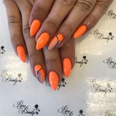 Nails Designs Orange. There are any references about Nails Designs Orange in here. you can look below. I hope this article about Nails Designs Orange can be useful for you. Please remember that this article is for reference purposes only. #nails #designs #orange Orange Summer Nails 2024, Orange Nails With Design, Orange Trendy Nails, Nails Orange, Orange Nail Designs, Ten Nails, Natural Nail Art, Summer Orange, Racun Shopee