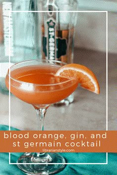 blood orange gin and st germain cocktail