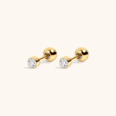 Tiny Crystal Studs in Titanium (Gold) Cartilage Piercings, Ear Party, Sapphire Studs, Ear Stack, Tiny Diamond, Cartilage Piercing, Special Price, Diamond Studs, Ear Piercings