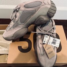 Brand New Yeezy 500 Color: Ash Grey Size: 10.5 New In Box With Original Packaging. Yeezy 500, Shoes Adidas, Grey Adidas, Adidas Yeezy, Ash Grey, Mens Shoes Sneakers, Adidas Shoes, Adidas Men, Ash