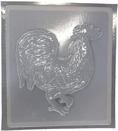 a cookie sheet with a chicken on it