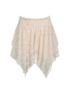 Get ready to turn heads with our Vienna Lace Mini Skirt! This ivory beauty features a high waist and an irregular, bohemian-style A-line design. Perfect for any occasion, this trendy piece is a must-have from our Alees Fashion Spring-Summer Collection. Details Vienna Lace Mini Skirt in High Waist Irregular Skirt Bohemian Style A-Line Stylish, Trendy Available in Ivory and Black Colors Alees Fashion Spring-Summer Collection Chic Lace Maxi Skirt For Summer, Bohemian Gathered Skirt Bottoms For Day Out, Beige Flowy Lace Skirt, Bohemian Gathered Skirt For Day Out, Bohemian Lace Maxi Skirt For Summer, Flowy Asymmetrical Lace Skirt, Elegant Beige Tiered Mini Skirt, Chic Cream Ruffled Skirt, Feminine Beige Lace Skirt