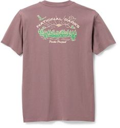 Welcome the new day in the Parks Project National Parks Sunrise Pocket T-shirt. It's made entirely from cotton for comfort on your everyday adventures. Parks Project, Grape Color, Op Logo, Everyday Adventures, Life Well Lived, Pocket Tshirt, Rei Co-op, Types Of Shirts, New Day