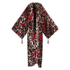 One Size fits S-4X Length: 58 inches Material: Cotton Twill (a smooth, durable and medium weight fabric. Slightly lustrous and very elegant as it flows gracefully) One Size Fits Most Size Chart Couture Ideas, Kaftan Dresses, Beautiful Kimonos, The Cheetah, Long Kimono, Kaftan Dress, Shopping Trip, Modern Fashion, Cheetah Print